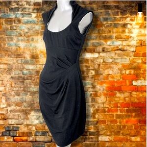 NWOT Stunning Vintage Caché Black Dress Size 2